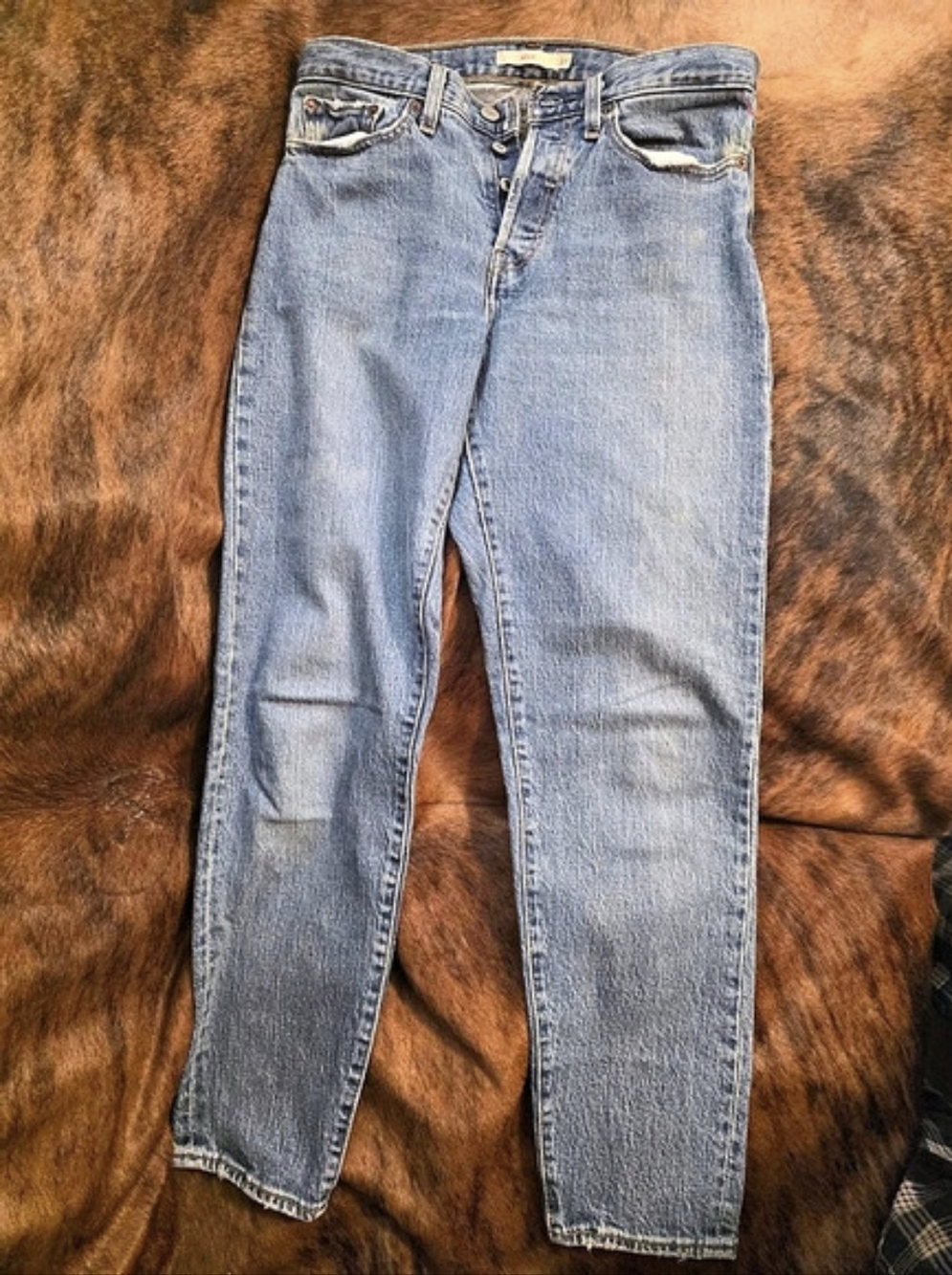 Levi's Premium Women's, Big E, Style Wedgie 27W X 27 Inseam Button Fly Jeans